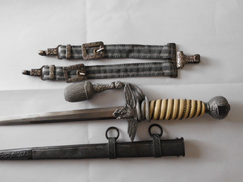 Luftwaffenoffiziersdolch,vonAlcoso,Portepee, Gehänge – Bild 2