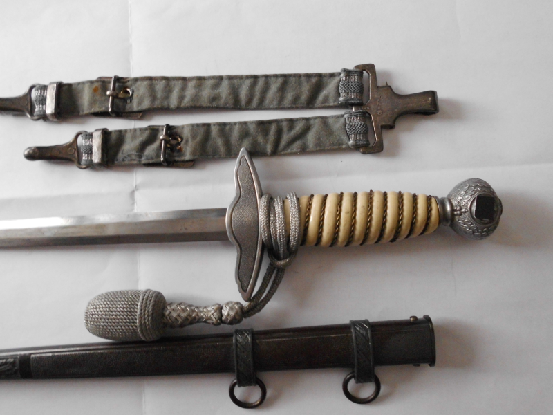 Luftwaffenoffiziersdolch,vonAlcoso,Portepee, Gehänge – Bild 4