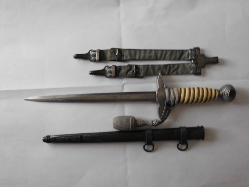 Luftwaffenoffiziersdolch,vonAlcoso,Portepee, Gehänge – Bild 3