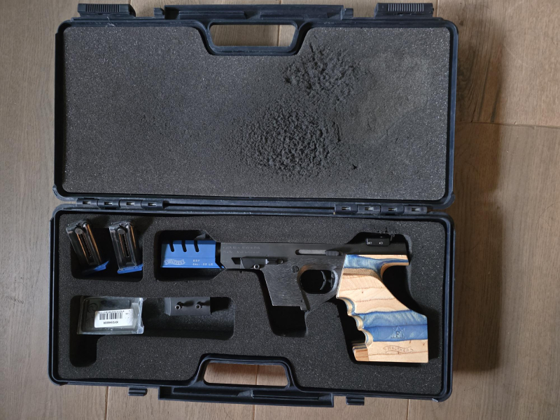 Walther GSP Expert .22lr Griffgröße M original Koffer – Bild 1