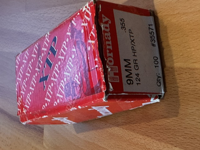 9mm Hornady .355 124 GR HP/XTP 100 Geschosse – Bild 1