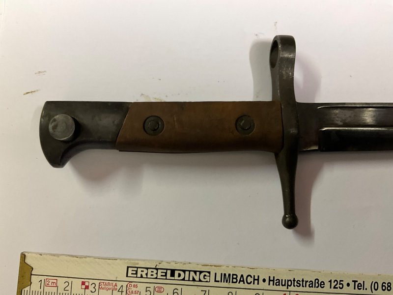 Altes Bajonett mit Parierstange, Italien, Carcano, ohne Scheide – Bild 3