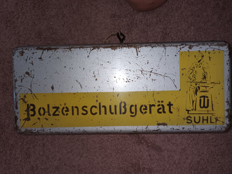 Bolzenschussgerät mit 3 Rohren DDR komplett mit Zubehör – Bild 5
