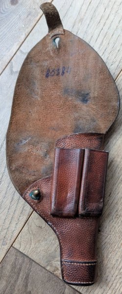 Militärisches Lederholster für FN 1903 - Husqvarna m/07 – Bild 4