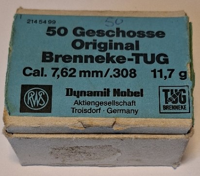 50 RWS-Geschosse Brenneke-TUG 7,62 mm/.308, 11,7 g – Bild 2