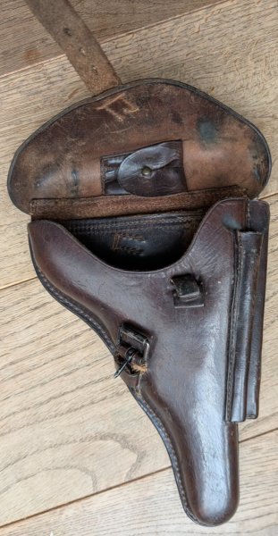 Kofferholster WK1 DWM 1918 MAUSER 08 Lederholster – Bild 3