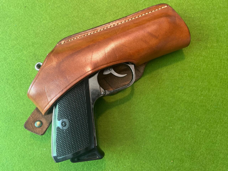 ALTES LEATHER GOODS MARSHAL M34 GÜRTELHOLSTER VERMUTLICH FN /GECO 1910 - PP/PPK BERETTA 70 ÄHNLICHE – Bild 1