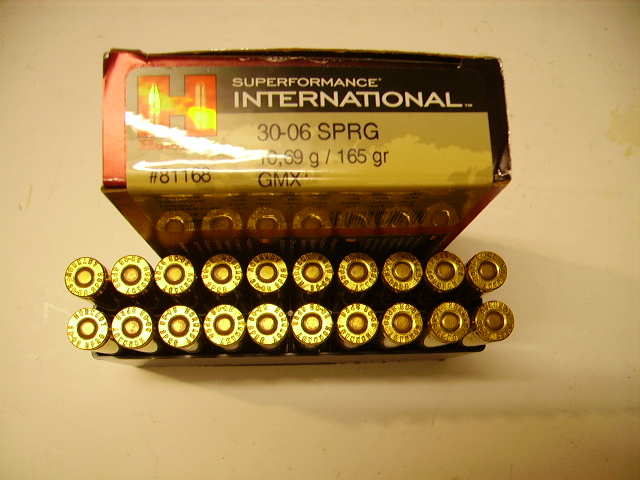 30-06 SP Hornady 20 Patronen 165 grain GMX – Bild 1