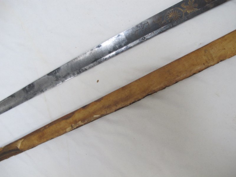 Wunderschöner Luxus Hirschfänger Silber mit Scheide ca. 1750-70 (Degen Säbel) – Bild 5