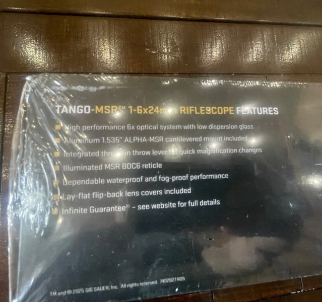 NEU SIG SAUER TANGO MSR 1-6x24 LPVO kein Vortex Razor, Nightforce Atacr, Eotech Vudu – Bild 2