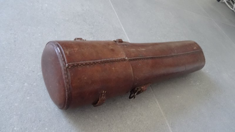 K98 Sniper Scharfschütze Lederbehälter ,geeignet für z.B. Zeiss Zielvier mit Montage und ähnliche... – Bild 4