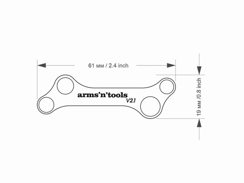 2x Arms’n’Tools V2.1 Multitool-Schlüssel kompatibel mit Leatherman Tools – Bild 2