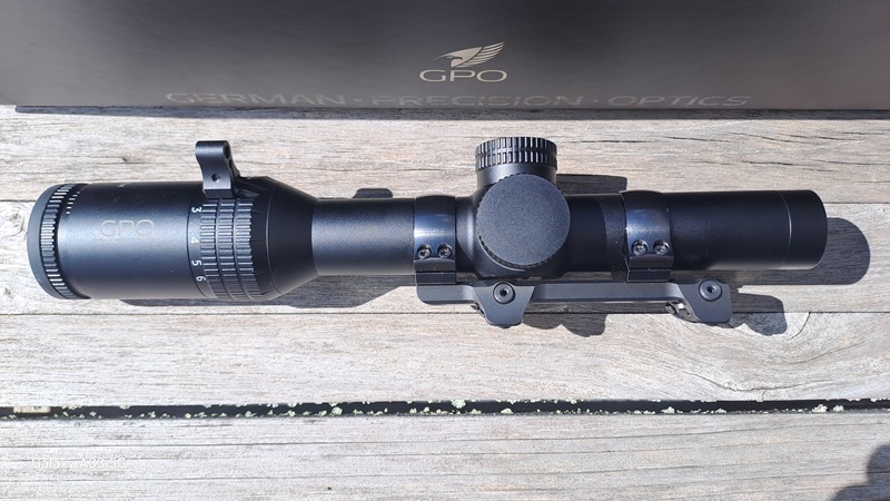 GPO Spectra 1-6x24 mit Henneberger Blaser Montage SAMO – Bild 2