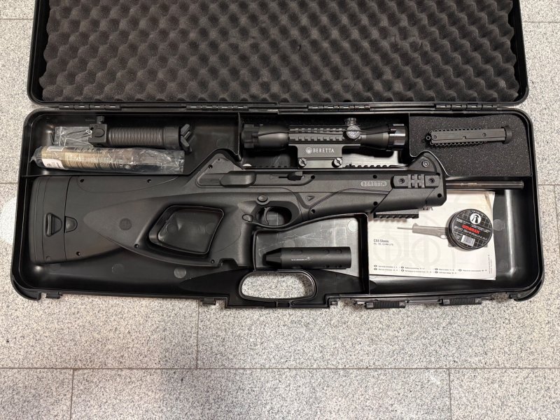 Beretta Cx4 Storm XT 4,5 mm Diabolo Co2 Gewehr mit original Beretta Zielfernrohr und Stativ WIE NEU! – Bild 1