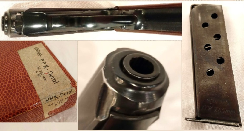 Pistole Walther PPK Ulm Donau Duraluminium Dural Kal. 7,65mm nicht Mauser Hsc PPK P38 P08 – Bild 5