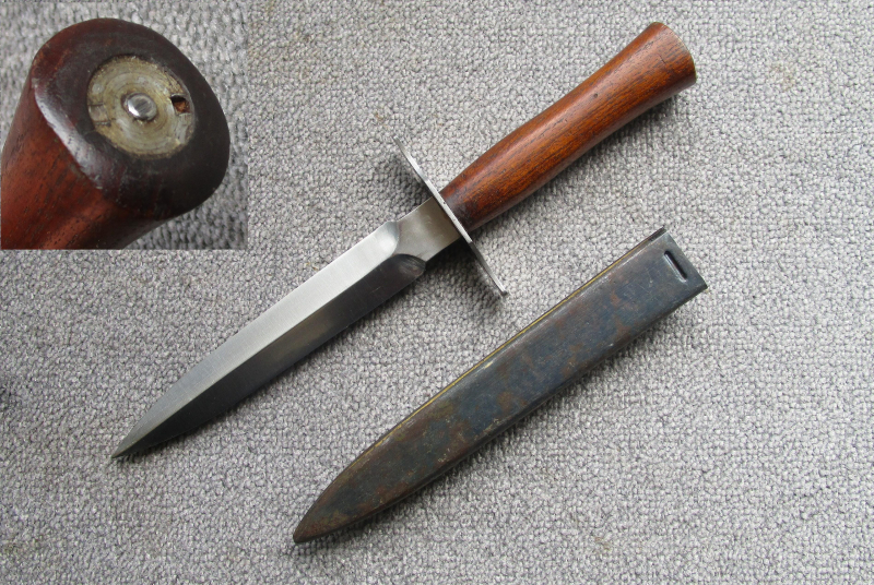 Grabendolch Kampfmesser Mod. 1916 Wehrmacht Kriegsmarine Stiefelmesser Infanteriemesser Gonon 1941 N – Bild 2