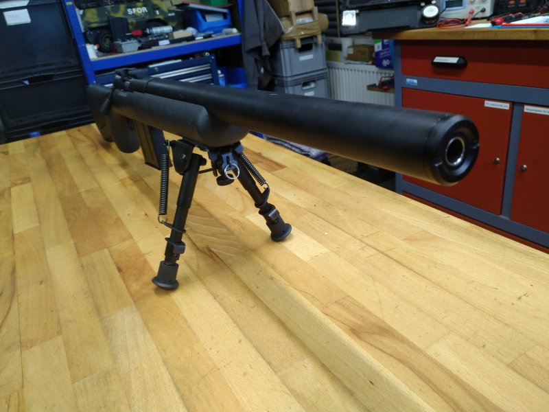 Sniper Gewehr M40 0.43 RAR 2.0 mit Hülsenauswurf und Zubehör – Bild 2