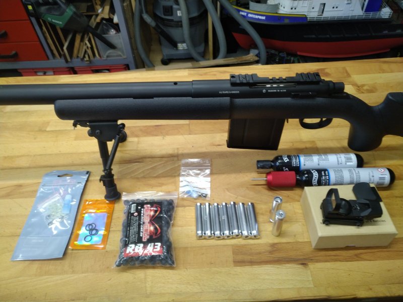 Sniper Gewehr M40 0.43 RAR 2.0 mit Hülsenauswurf und Zubehör – Bild 1