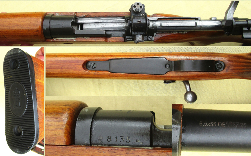 Kongsberg Scharfschützengewehr Mod. 1959 im Kaliber 6,5x55 Norwegen mit Dioptervisier und Tragerieme – Bild 6