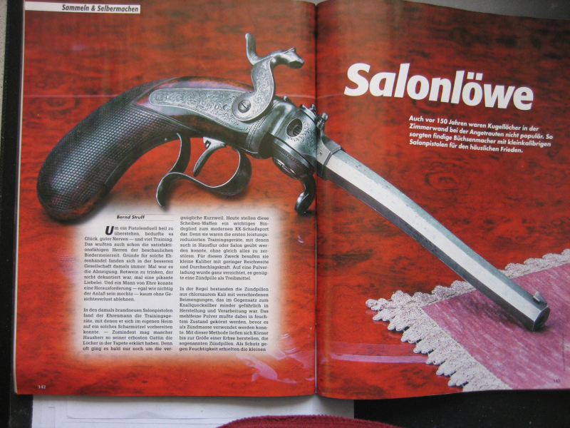 Visier - Heft ** Salonlöwe -- Die Zündpillen Salonpistole ++ Steinschloßhinterlader von Ferguson ** – Bild 1