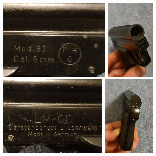 EM-GE , Mod.63 , 6mm Flobert , PTB 6 , sehr schöner Zustand – Bild 4