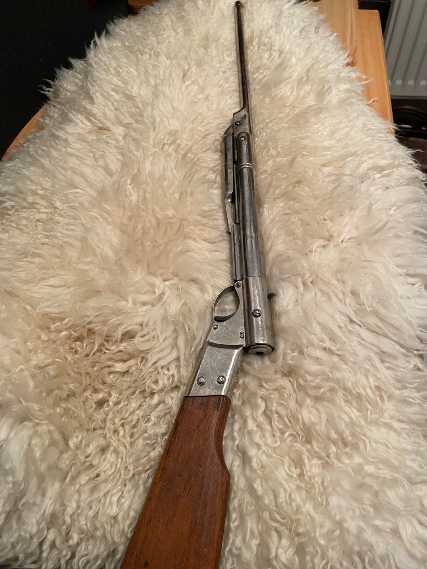 Luftgewehr Knicker Diana Modell 20 ! Vernickelt ca. 100 Jahre alt – Bild 1