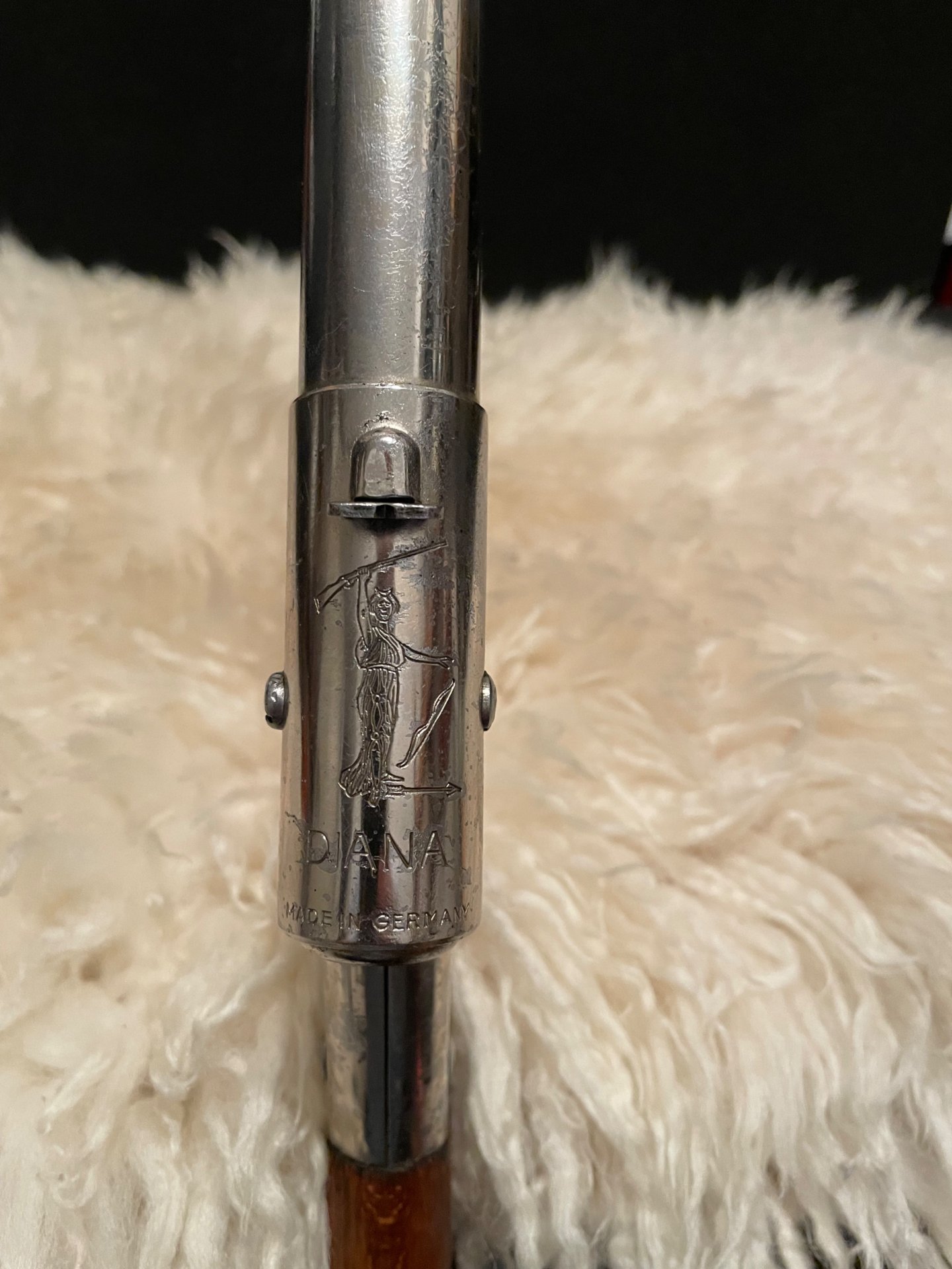 Luftgewehr Knicker Diana Modell 20 ! Vernickelt ca. 100 Jahre alt – Bild 2