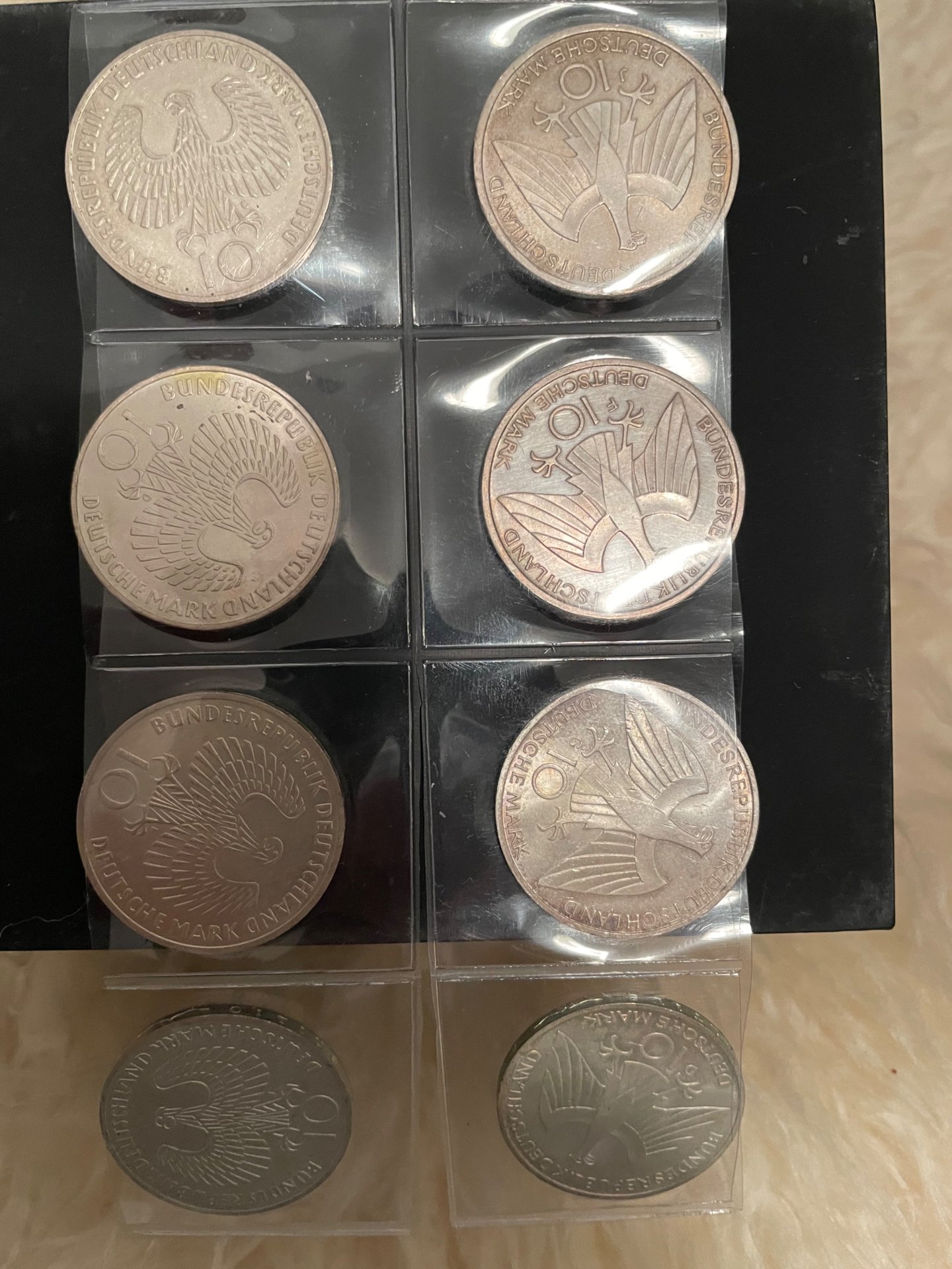 Silber Münzen alte 10 DM Sonderprägungen von 1987 bis 1996 – Bild 1