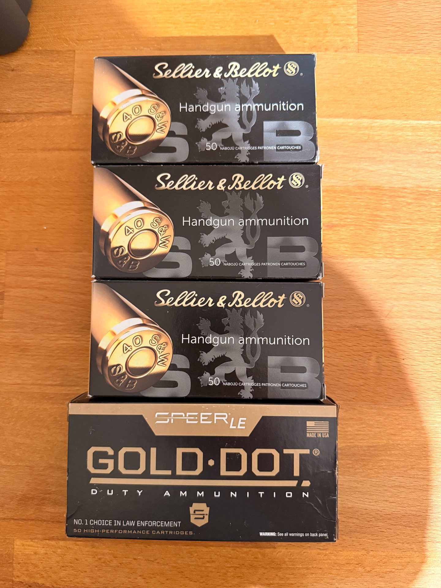 Speer Gold Dot .40 S&W 180grs. /// Sellier & Bellot .40 S6W Vollmantel 11,7g/180grs. – Bild 2