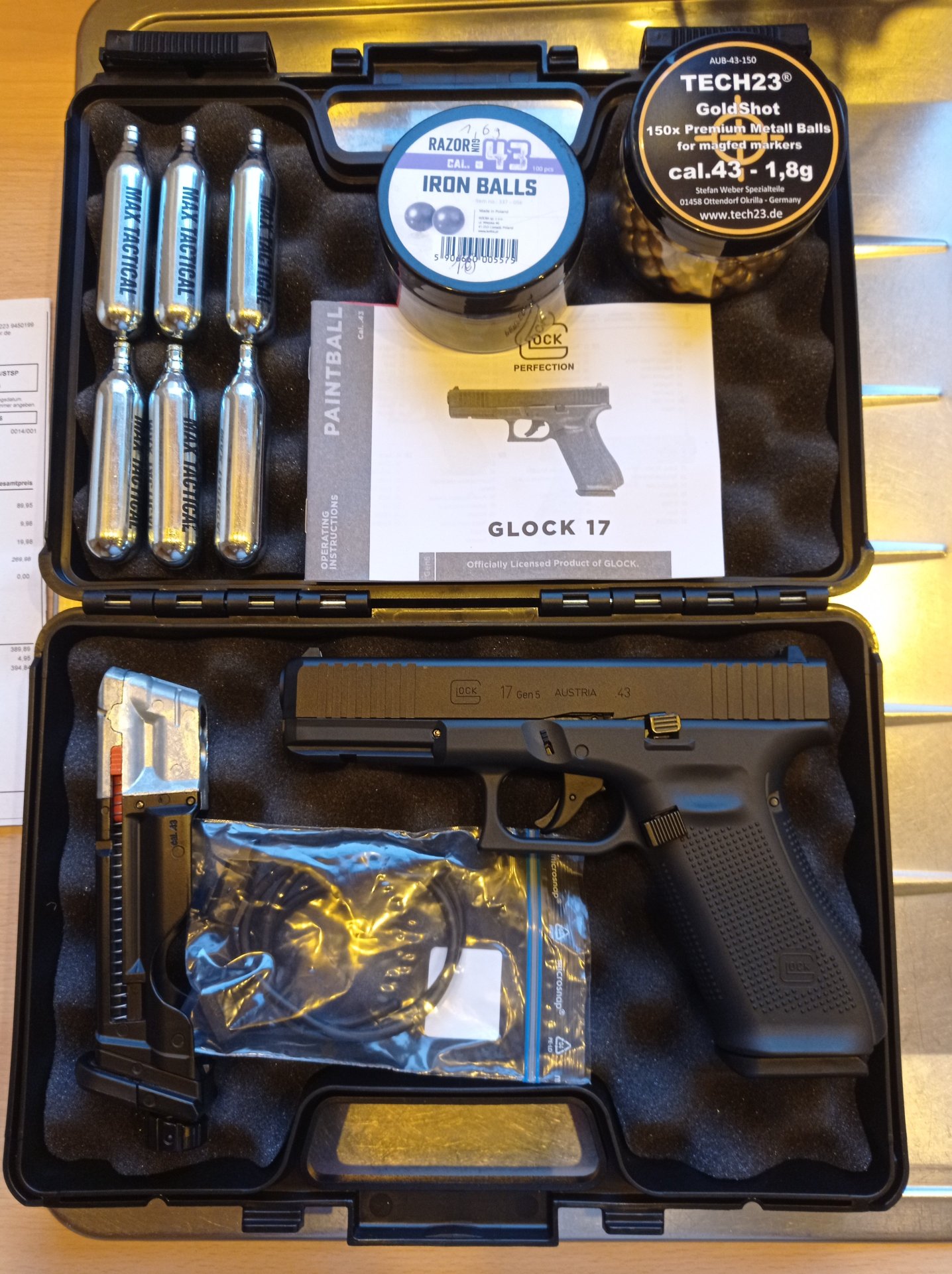 Glock 17 Gen 5 T4E CO2 RAM Kal. .43 – Bild 1