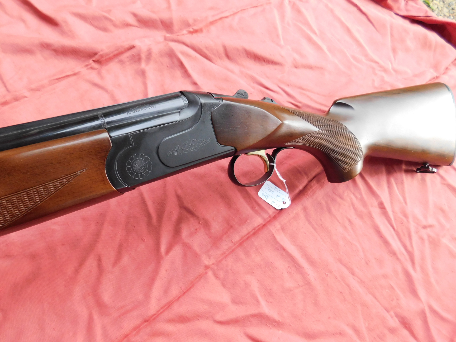 Huglu Bockflinte Optima Jagd Kal. 12/76 mit Wechselchoke und Schlüssel, Stahlschrotbeschuss – Bild 4