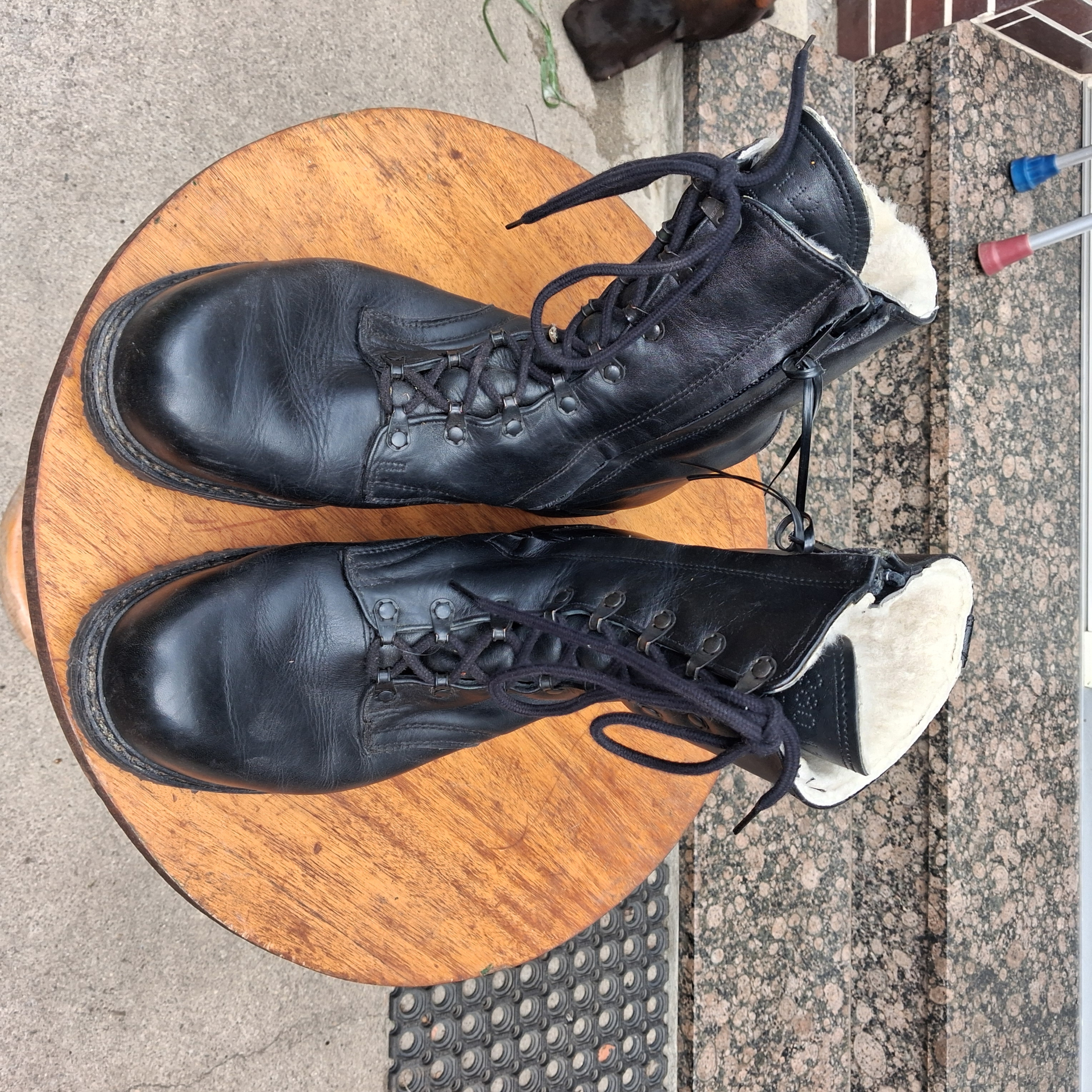 Marine Lammfellschuhe Gr.43/44 – imagen 1