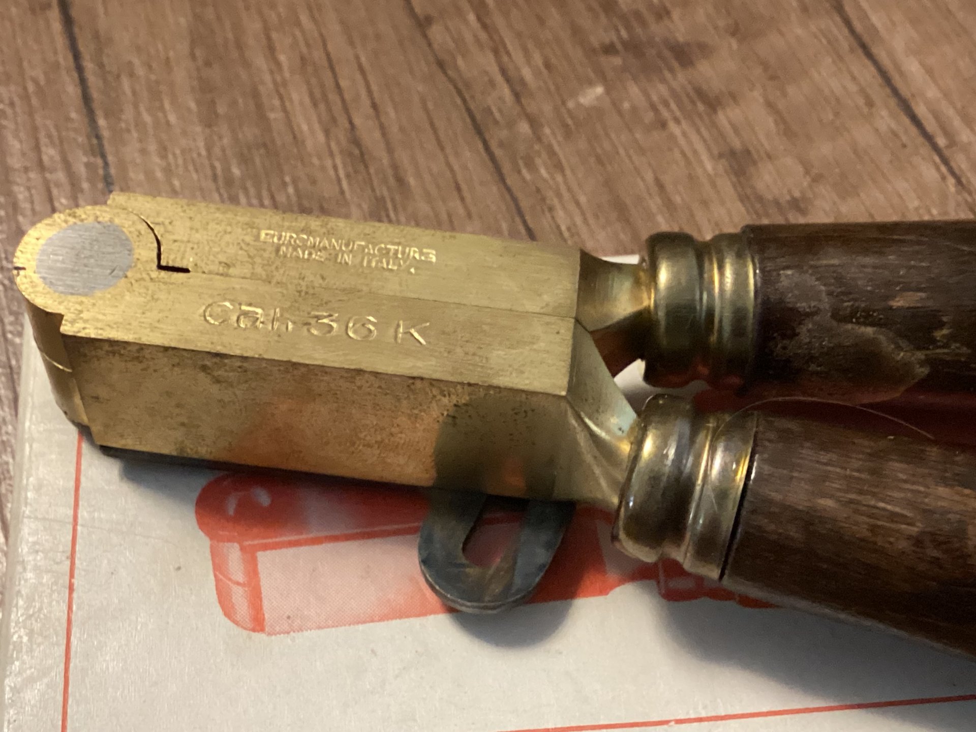 Doppel Kugelgießzange Cal. 36K Made in Italy Euromanufacture – Bild 3