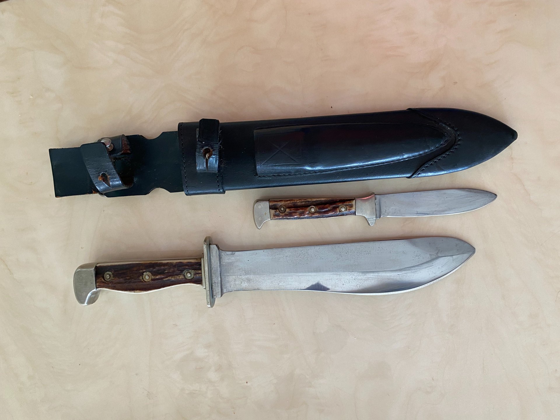 Hirschhorn Waidblatt und Jagdnicker – billede 2