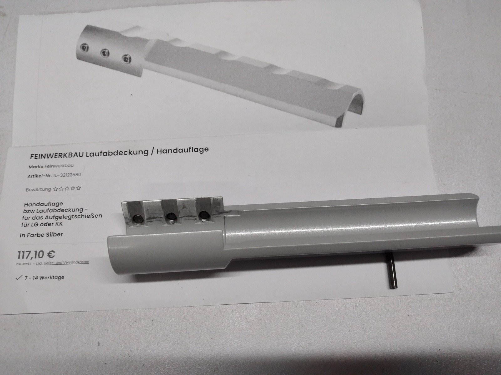 Feinwerkbau Handauflage – pilt 2