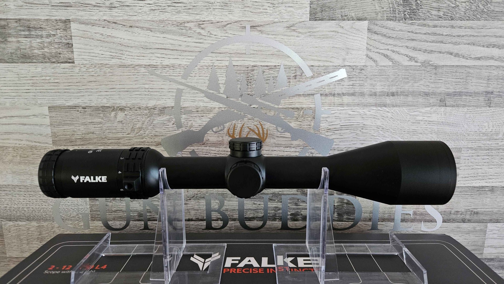 Neuware vom Fachhandel - Zielfernrohr FALKE 2-12x50 HD Absehen 4 Leuchtpunkt – Bild 1