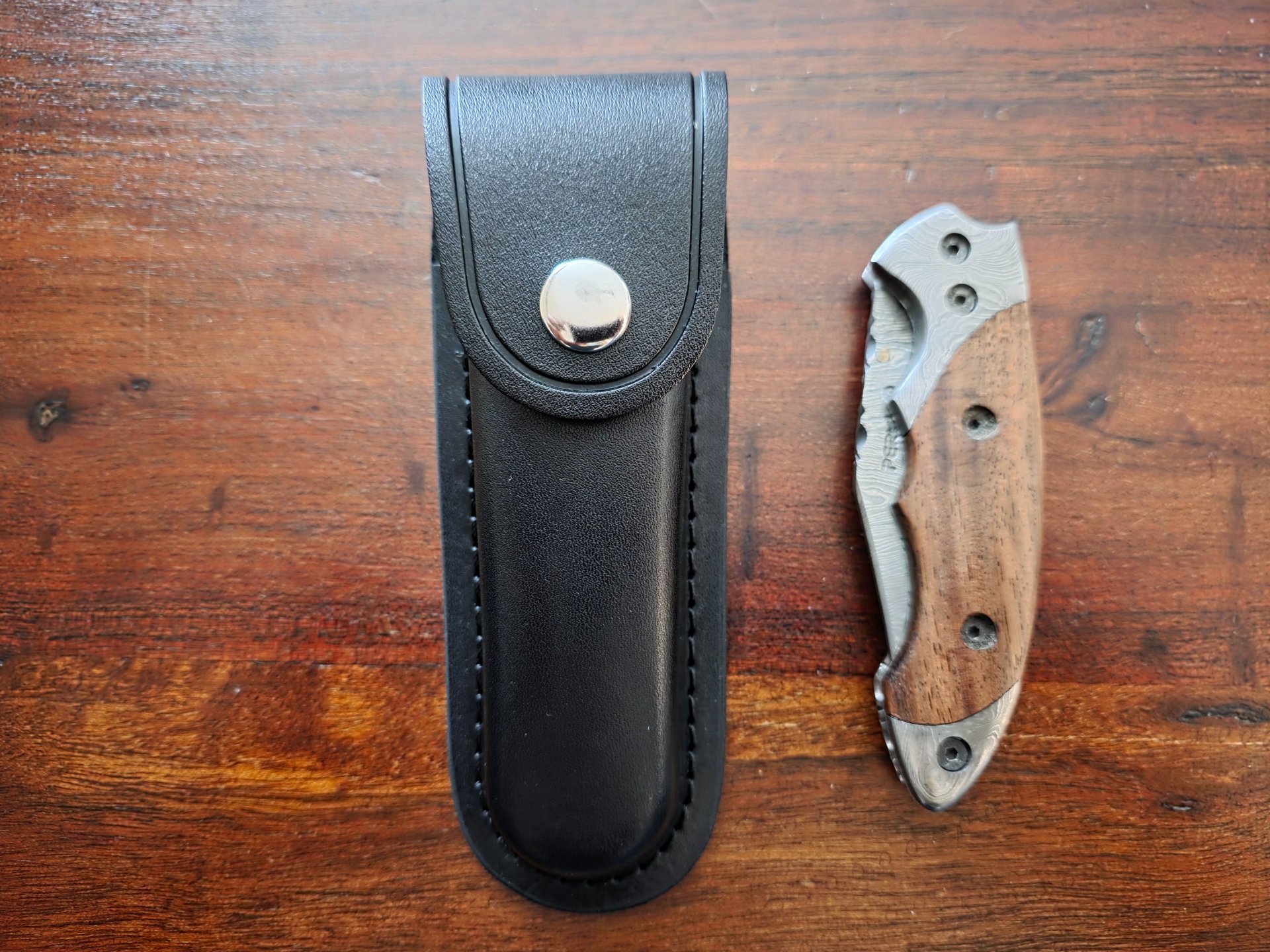 Damast Taschenmesser La main de Damas, schönes Klappmesser – Bild 2