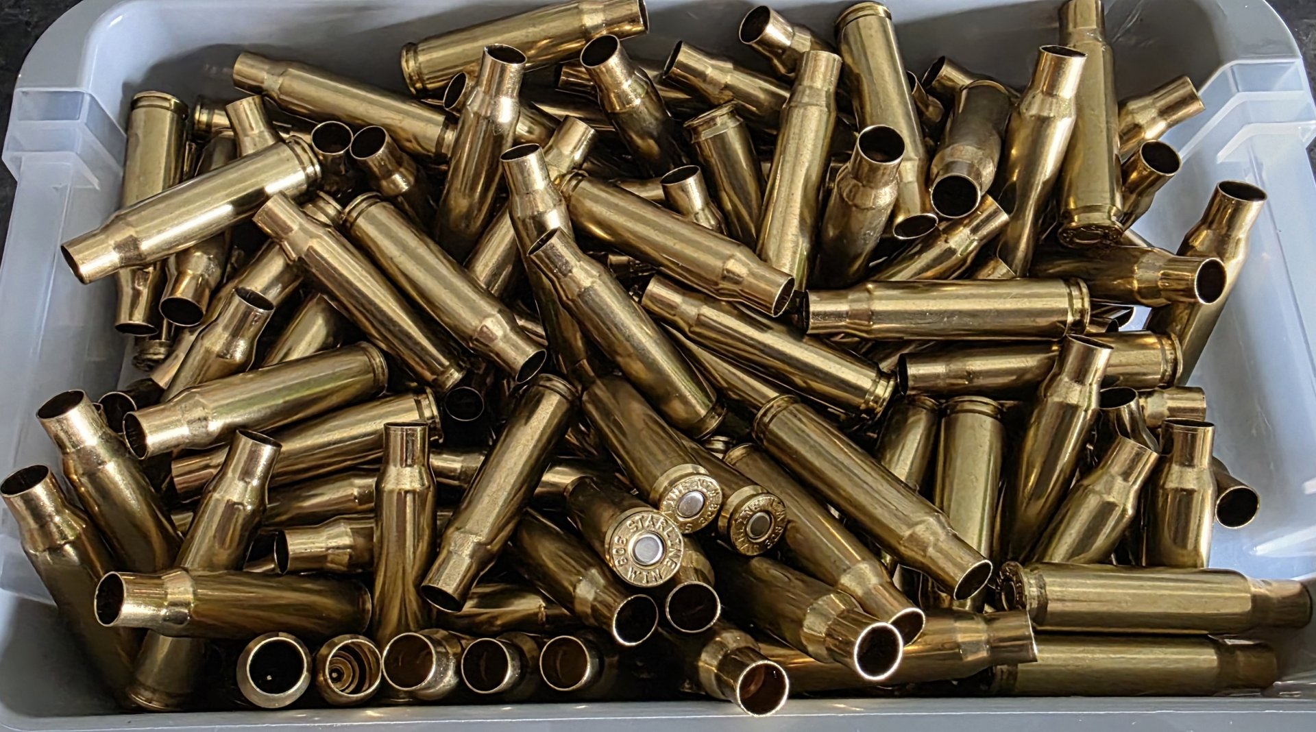 .308 Win STARLINE Hülsen - gezündert mit Magtech Large Rifle Primer (250neu und 50 einmal gefeuert) – Bild 1