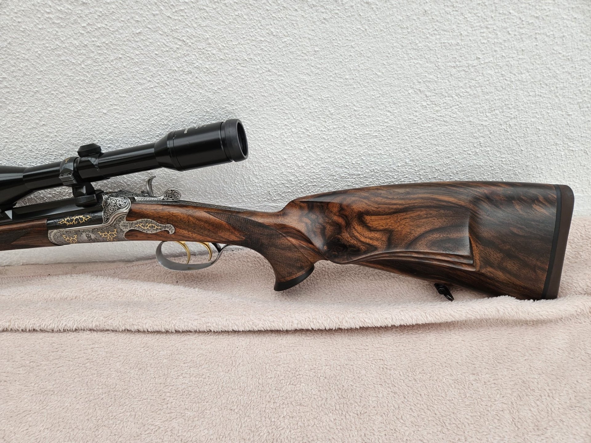 Exklusive Hahn Kipplaufstutzen J.Koschat Ferlach cal. 6,5x57R – Bild 2