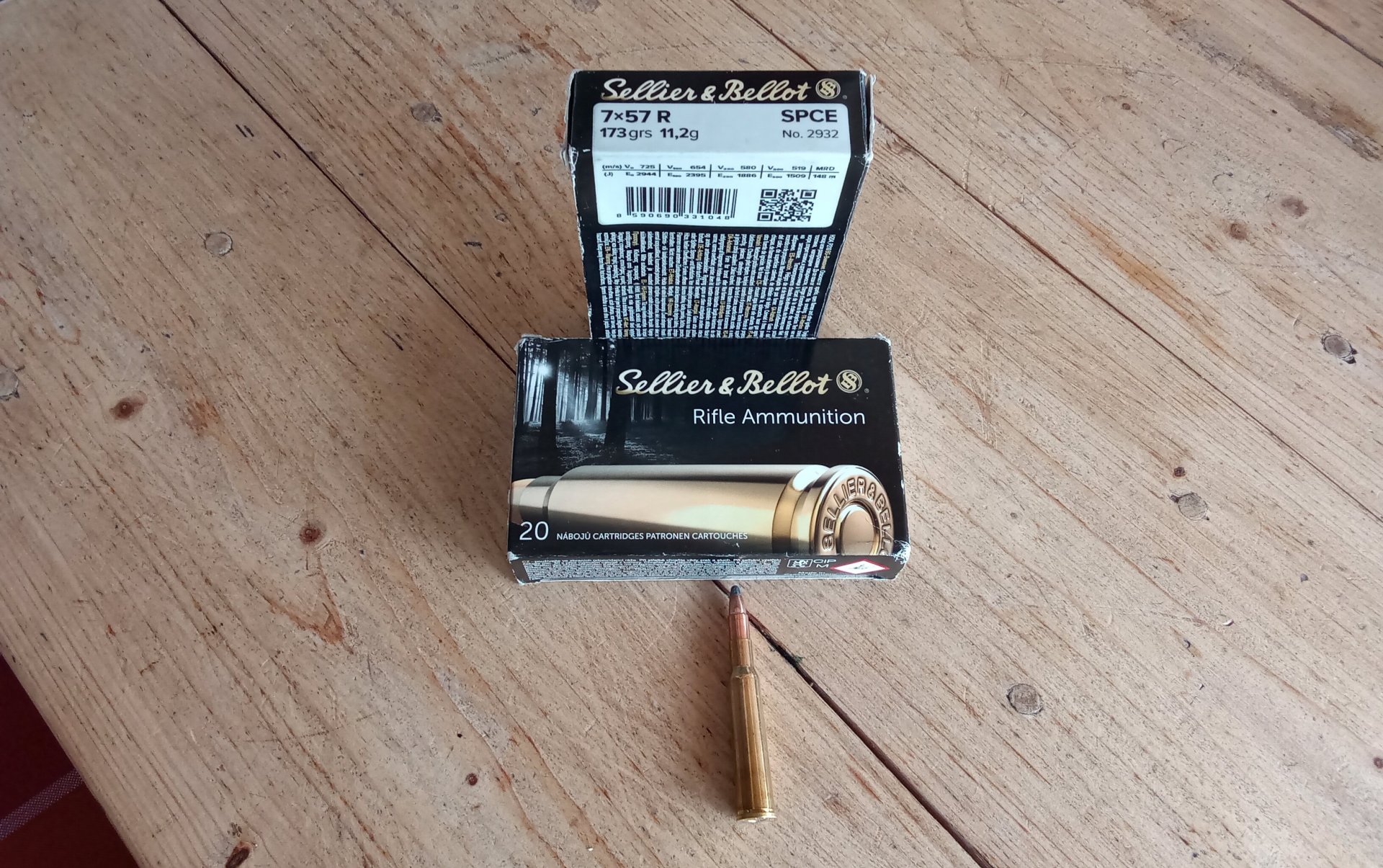 S&B 7x 57 R SPCE Munition 38 Stück 173 grs – Bild 1