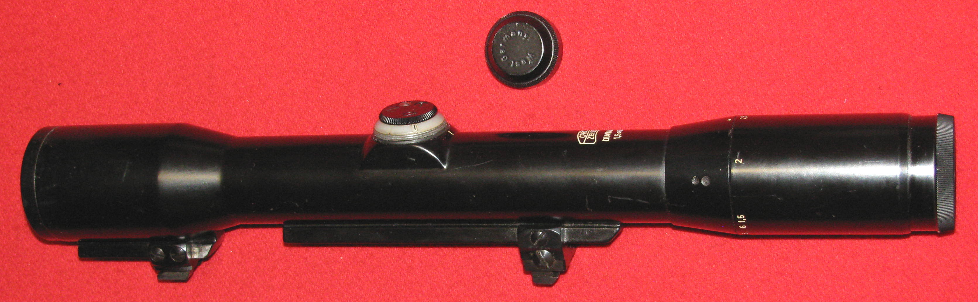 ZF / Zielfernrohr, ein CARL ZEISS DIAVARI 1,5 - 6x mit dem Absehen Diavari – Bild 1