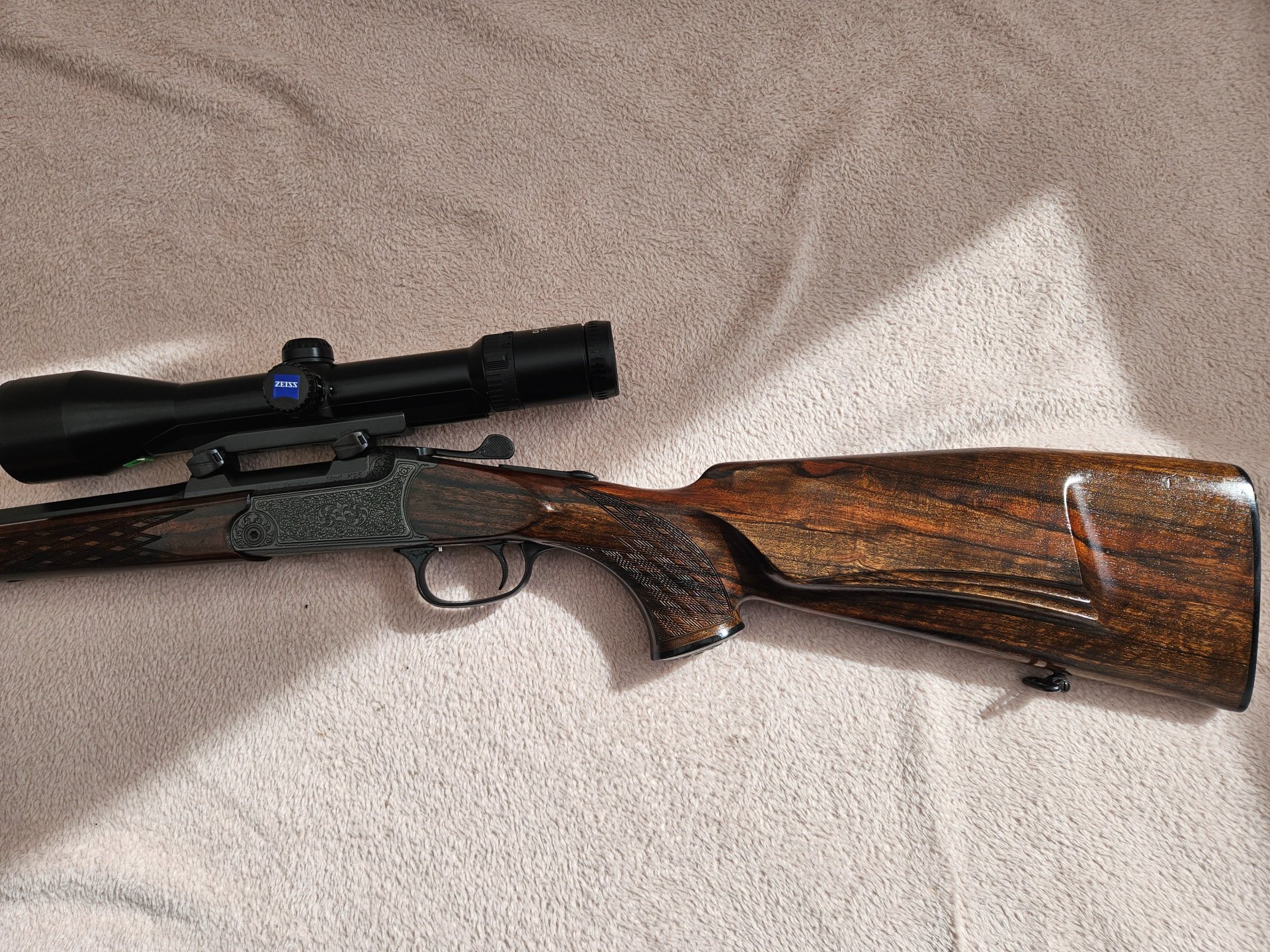 Exklusive Blaser K95 Achtkanntlauf 7x57R mit Zeiss Diavari 2,5-10x50 – Bild 6
