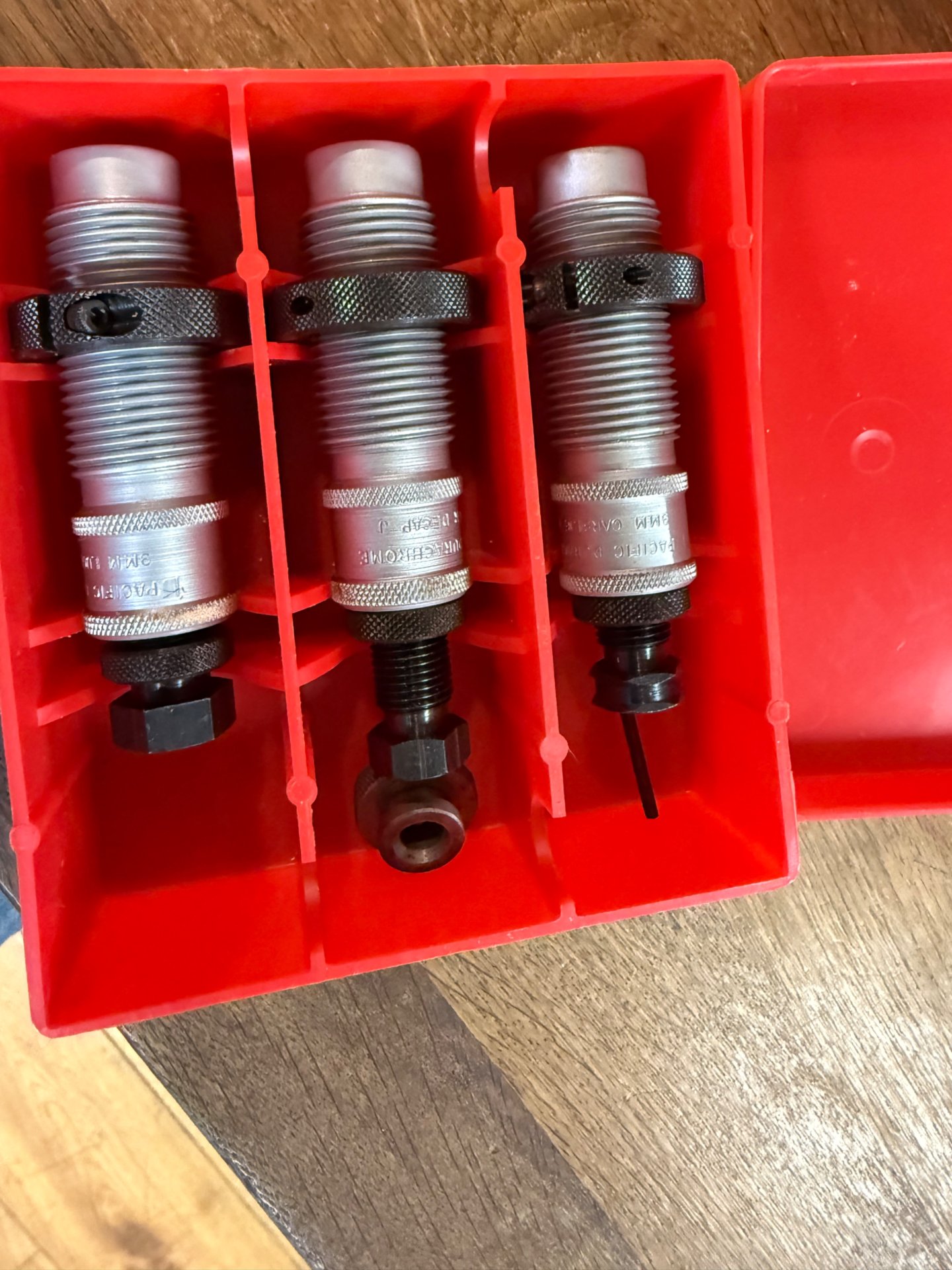 Matritzensatz Pacific Durachrome Dies 9mm Luger Carbide Set Series II – Bild 1