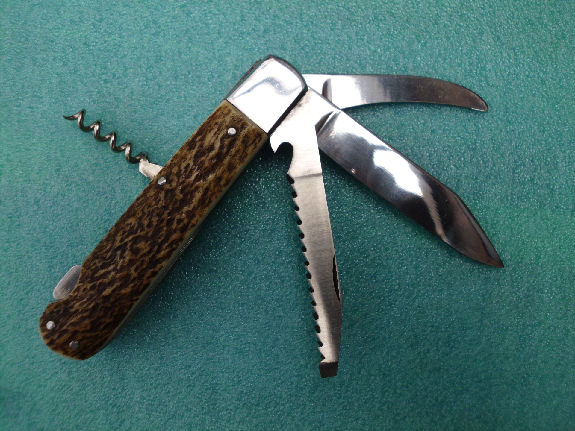 Hirschhorn-Jagdmesser GML-Leegebruch 4tlg. – Bild 2