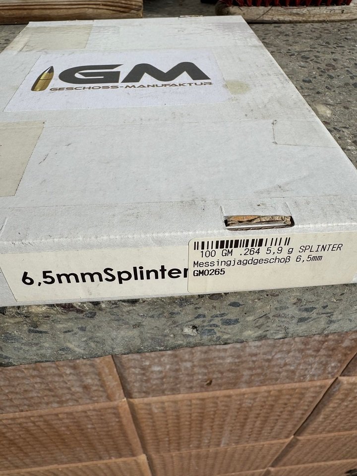 Geschosse 5,9g GM Splinter .264 6,5mm – Bild 3