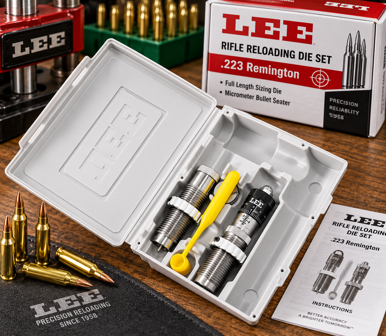 Lee .223 Rem. Mikrometer Halskalibrierungs-Matrizenset – Bild 1