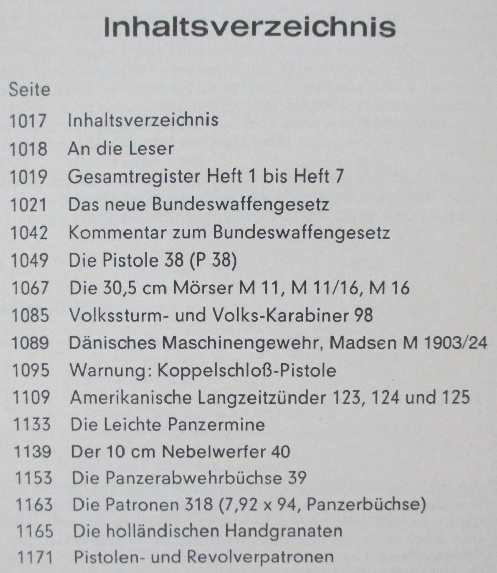 Waffenrevue Nr.7 aus Dezember 1972, siehe Scans – Bild 2