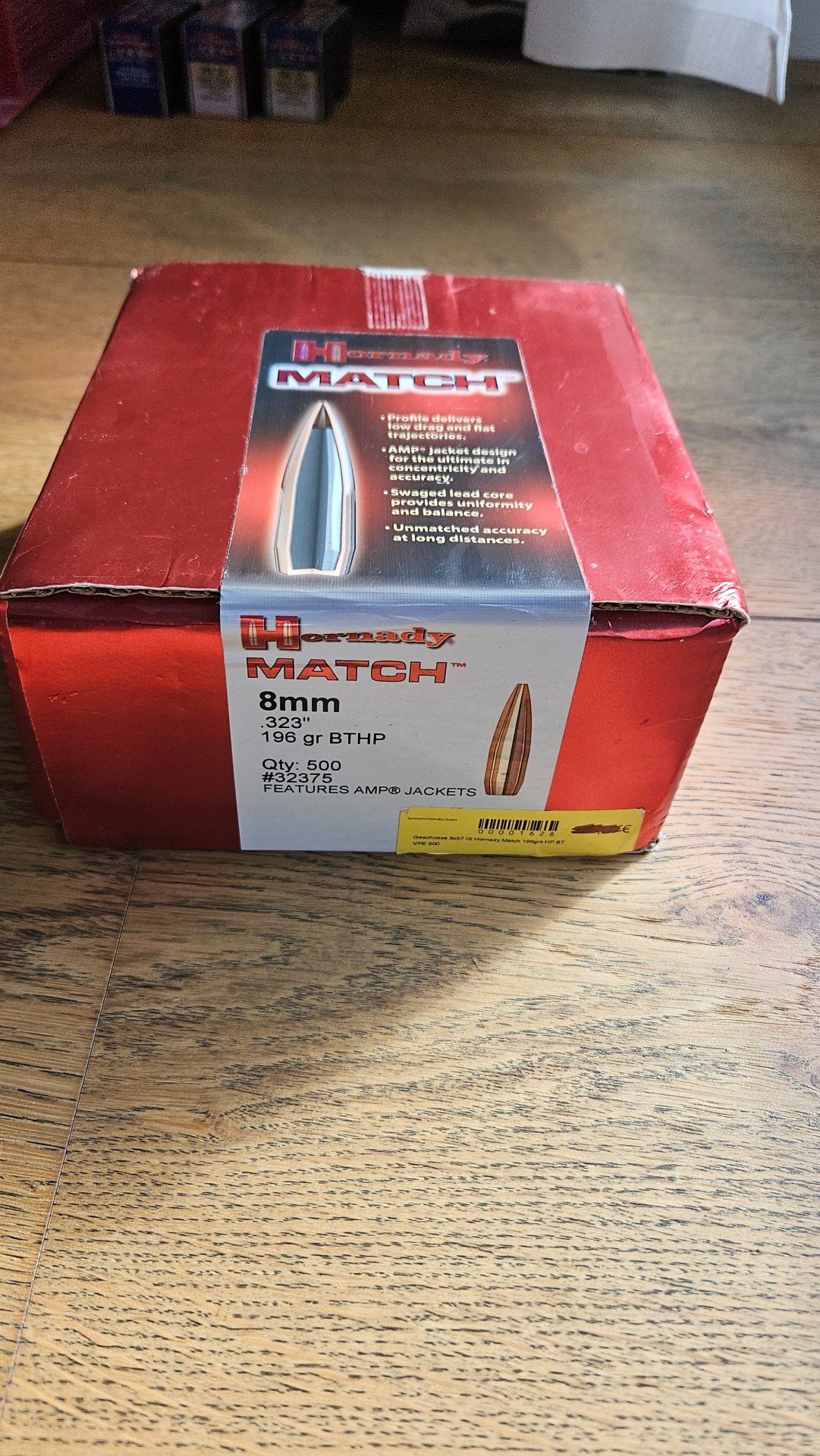 Geschosse 8x57 IS Hornady Match 196grs – Bild 1