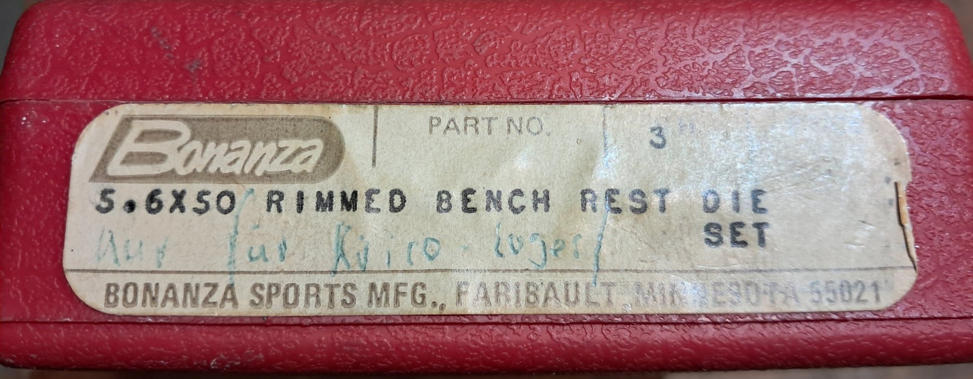 5,6x50R Bonanza Bench Rest Langwaffenmatrizensatz Full Length Rifle 2-Die-Set – Bild 1