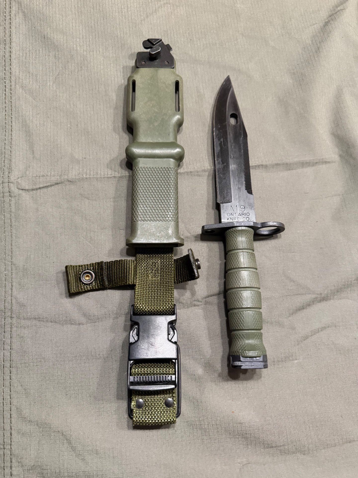 Ontario M9 Knife / M9 Bayonet – Olive Drab – leicht gebraucht – Bild 1